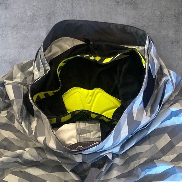 Enduro Sport Shorts Padded Grey Geometric Men Size 40 Bikercore Sportswear - Picture 5 of 11